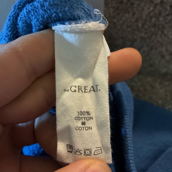 THE GREAT. Blue Smooth Sailin' Graphic Sweatshirt - Picture 2 of 3